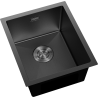 Mexen Trixo évier en acier inoxydable 1 bac 370 x 440 mm, noir HC - 6412371000-70HC