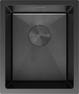Mexen Trixo évier en acier inoxydable 1 bac 370 x 440 mm, noir HC - 6412371000-70HC
