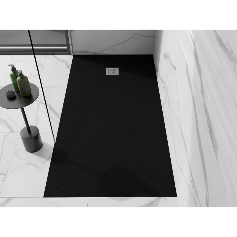 Mexen Stone+ receveur de douche rectangulaire en composite 180 x 70 cm, noir - 44707018