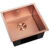 Mexen Trixo évier en acier inoxydable 1 bac 440 x 440 mm, cuivre - 6413441000-65