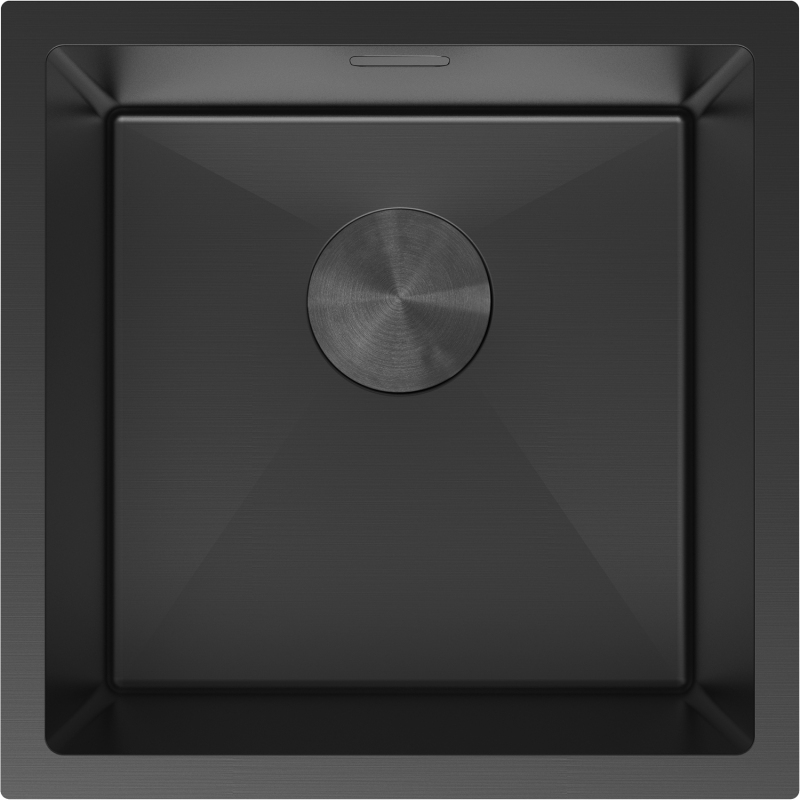 Mexen Trixo évier en acier inoxydable 1 bac 440 x 440 mm, noir - 6413441000-70