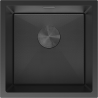 Mexen Trixo évier en acier inoxydable à 1 bac 440 x 440 mm, noir HC - 6413441000-70HC