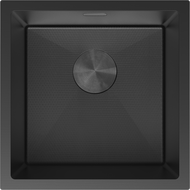 Mexen Trixo évier en acier inoxydable à 1 bac 440 x 440 mm, noir HC - 6413441000-70HC