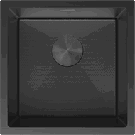 Mexen Trixo évier en acier inoxydable à 1 bac 440 x 440 mm, noir HC - 6413441000-70HC