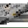 Mexen Aura lavabo en verre sur plan 39 x 39 cm, transparent/doré - 24013951