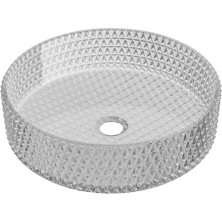 Mexen Aura lavabo en verre à poser 39 x 39 cm, gris - 24013966