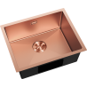 Mexen Trixo évier en acier inoxydable 1 bac 540 x 440 mm, cuivre - 6414541000-65