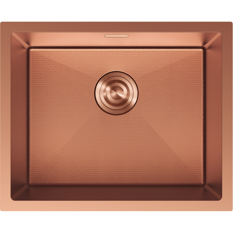 Mexen Trixo évier en acier inoxydable 1 bac 540 x 440 mm, cuivre HC - 6414541000-65HC