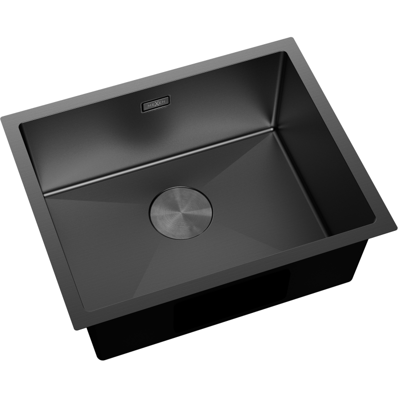 Mexen Trixo évier en acier inoxydable 1-bac 540 x 440 mm, noir - 6414541000-70