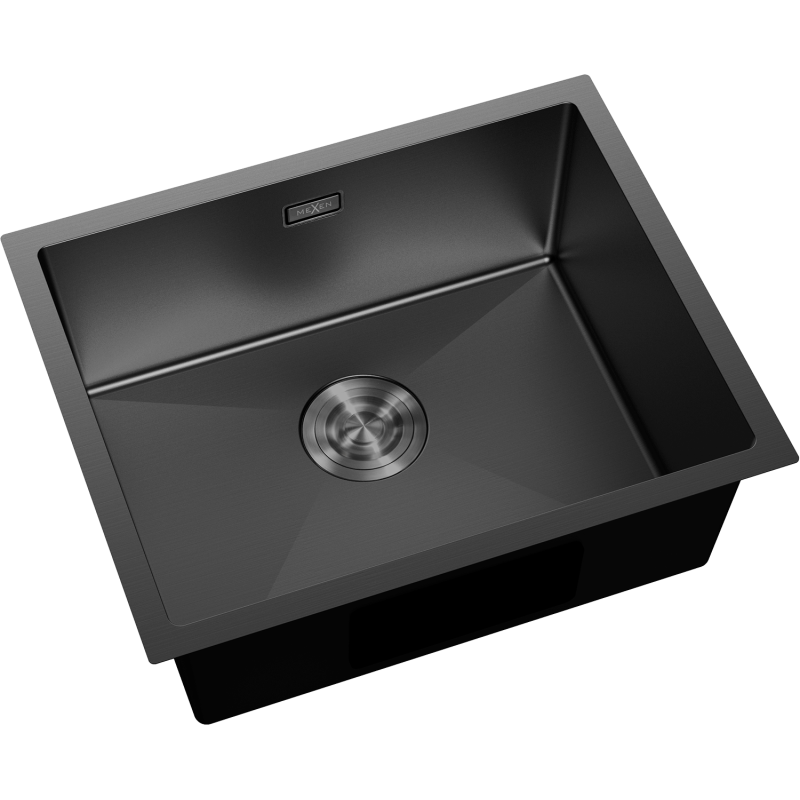 Mexen Trixo évier en acier inoxydable 1-bac 540 x 440 mm, noir - 6414541000-70