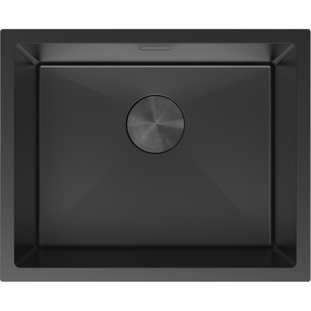 Mexen Trixo évier en acier inoxydable 1 bac 540 x 440 mm, noir - 6414541000-70