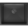Mexen Trixo évier en acier inoxydable 1 bac 540 x 440 mm, noir - 6414541000-70