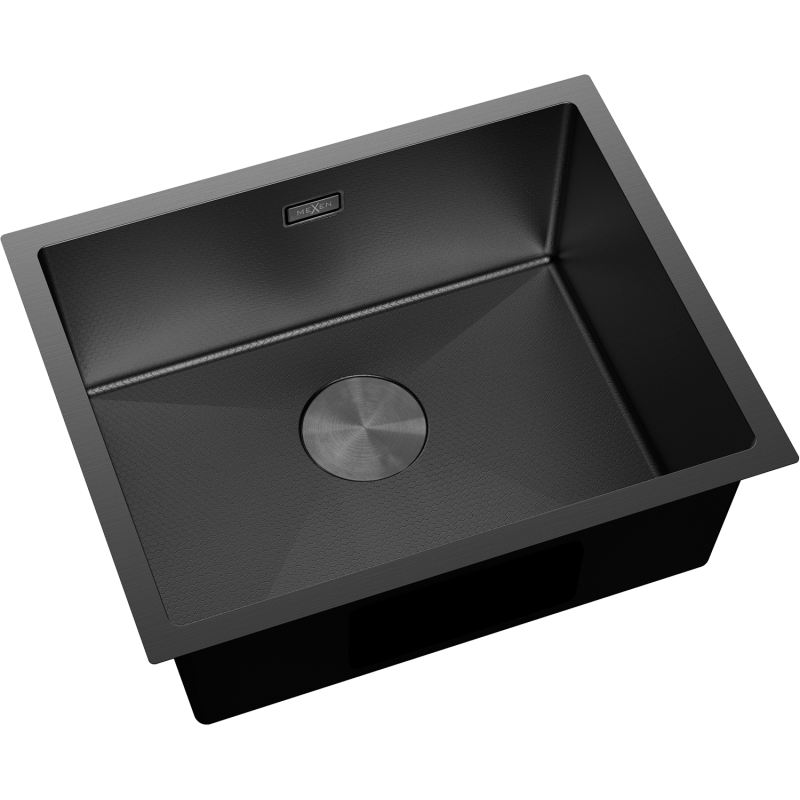 Mexen Trixo évier en acier inoxydable 1 bac 540 x 440 mm, noir HC - 6414541000-70HC