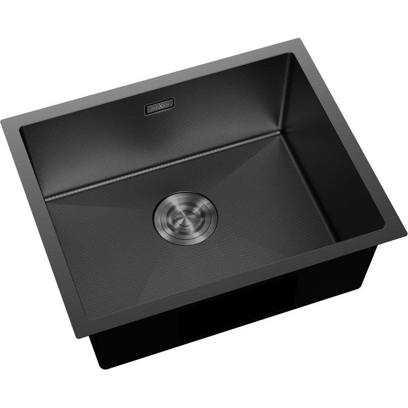 Mexen Trixo évier en acier inoxydable 1 bac 540 x 440 mm, noir HC - 6414541000-70HC