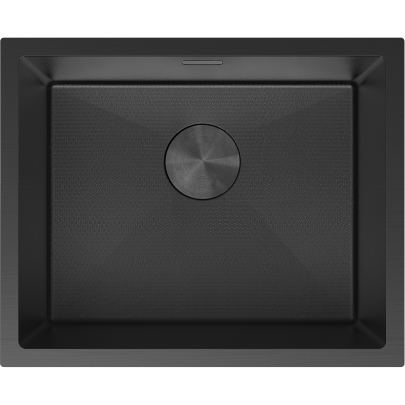 Mexen Trixo évier en acier inoxydable 1 bac 540 x 440 mm, noir HC - 6414541000-70HC