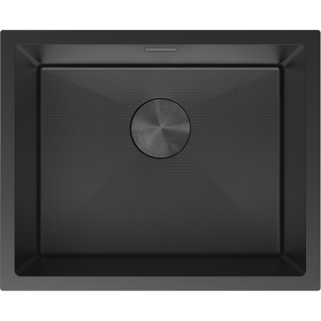 Mexen Trixo évier en acier inoxydable 1 bac 540 x 440 mm, noir HC - 6414541000-70HC