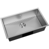 Mexen Trixo évier en acier 1 bac 750 x 440 mm, inox - 6415751000-01