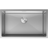 Mexen Trixo évier en acier 1 bac 750 x 440 mm, inox - 6415751000-01