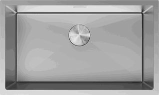 Mexen Trixo évier en acier 1 bac 750 x 440 mm, inox - 6415751000-01