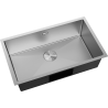 Mexen Trixo évier en acier 1 bac 750 x 440 mm, inox - 6415751000-01