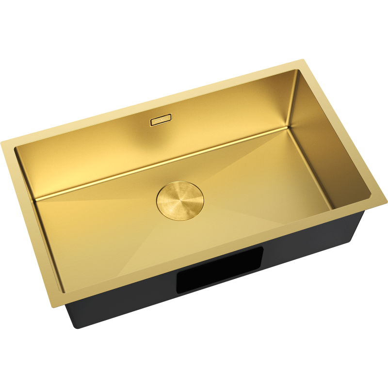 Mexen Trixo évier en acier inoxydable 1 bac 750 x 440 mm, doré - 6415751000-55