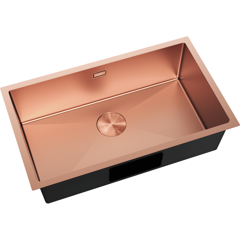 Mexen Trixo évier en acier inoxydable 1 bac 750 x 440 mm, cuivre - 6415751000-65