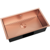 Mexen Trixo évier en acier inoxydable 1 bac 750 x 440 mm, cuivre - 6415751000-65