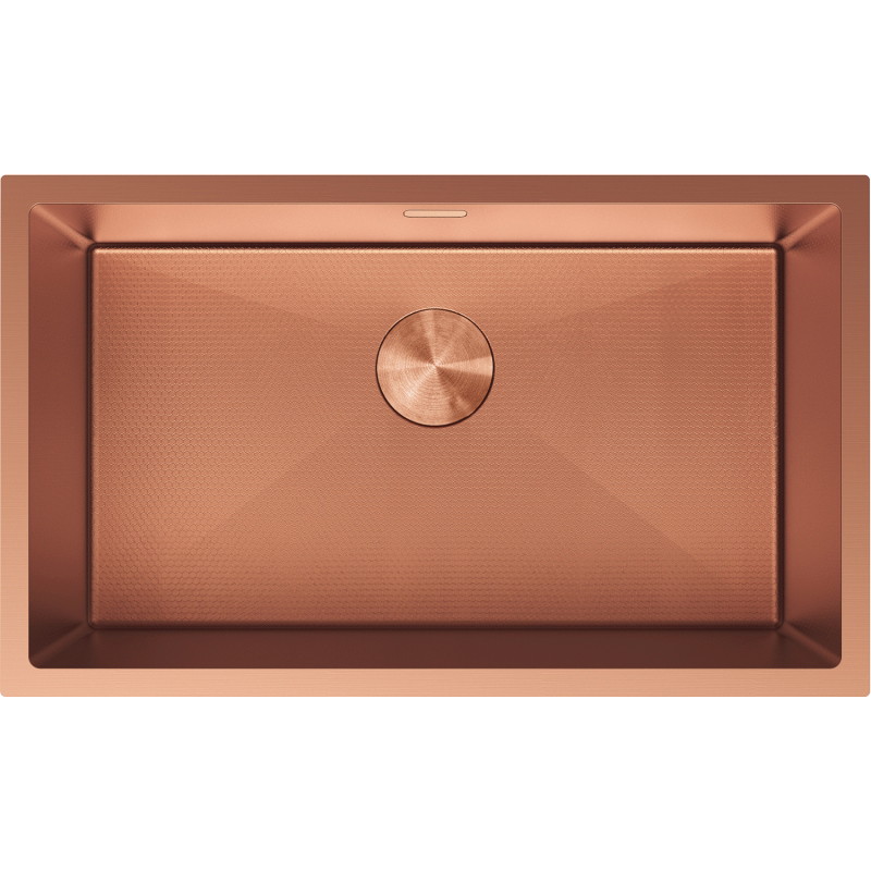 Mexen Trixo évier en acier inoxydable 1 bac 750 x 440 mm, cuivre HC - 6415751000-65HC
