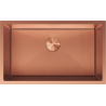 Mexen Trixo évier en acier inoxydable à une cuve 750 x 440 mm, cuivre HC - 6415751000-65HC