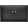 Mexen Trixo évier en acier 1 bac 750 x 440 mm, noir - 6415751000-70