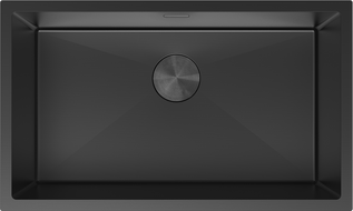 Mexen Trixo évier en acier inoxydable 1 bac 750 x 440 mm, noir - 6415751000-70