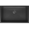 Mexen Trixo évier en acier inoxydable 1 bac 750 x 440 mm, noir HC - 6415751000-70HC