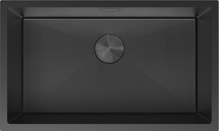 Mexen Trixo évier en acier inoxydable 1 bac 750 x 440 mm, noir HC - 6415751000-70HC