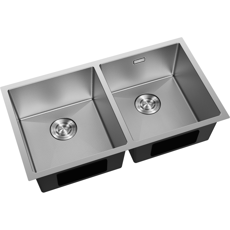Mexen Binox évier en acier inoxydable à 2 bacs 800 x 450 mm, inox HC - 6421802000-01HC
