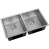 Mexen Binox évier en acier inoxydable à 2 bacs 800 x 450 mm, inox HC - 6421802000-01HC