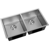 Mexen Binox évier inox à 2 bacs 800 x 450 mm, inox HC - 6421802000-01HC