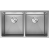 Mexen Binox évier en acier inoxydable à 2 bacs 800 x 450 mm, inox HC - 6421802000-01HC