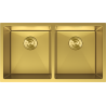 Mexen Binox évier inox 2 bacs 800 x 450 mm, doré - 6421802000-55