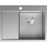 Mexen Exar évier en acier inoxydable 1 bac avec égouttoir à droite 620 x 480 mm, inox HC - 6432621005P-01HC