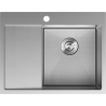 Mexen Exar évier en acier inoxydable 1 bac avec égouttoir à droite 620 x 480 mm, inox HC - 6432621005P-01HC