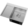 Mexen Exar évier en acier avec égouttoir droit 620 x 480 mm, inox HC - 6432621005P-01HC