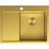 Mexen Exar évier en acier inoxydable 1 bac avec égouttoir à droite 620 x 480 mm, or HC - 6432621005P-55HC