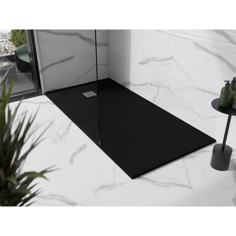 Mexen Stone+ receveur de douche composite rectangulaire 160 x 80 cm, noir - 44708016