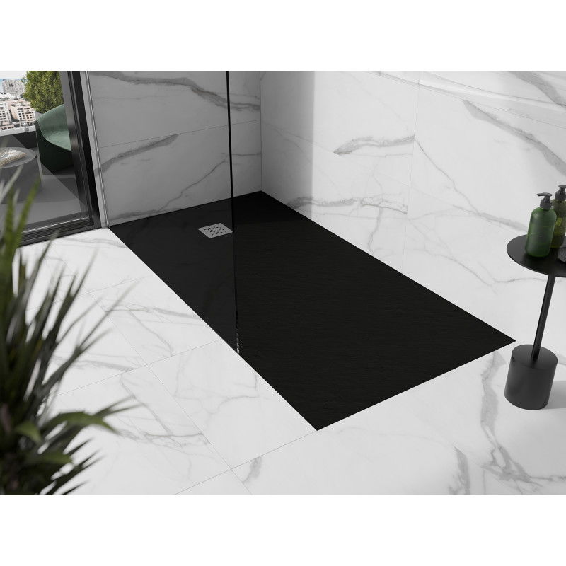Mexen Stone+ receveur de douche composite rectangulaire 160 x 80 cm, noir - 44708016