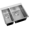 Mexen Flexo évier en acier inoxydable 1,5-bac 610 x 510 mm, inox - 6446611500-01