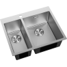 Mexen Flexo évier en acier inoxydable 1,5-bac 610 x 510 mm, inox - 6446611500-01
