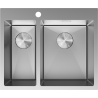 Mexen Flexo évier en acier inoxydable 1,5-bac 610 x 510 mm, inox - 6446611500-01