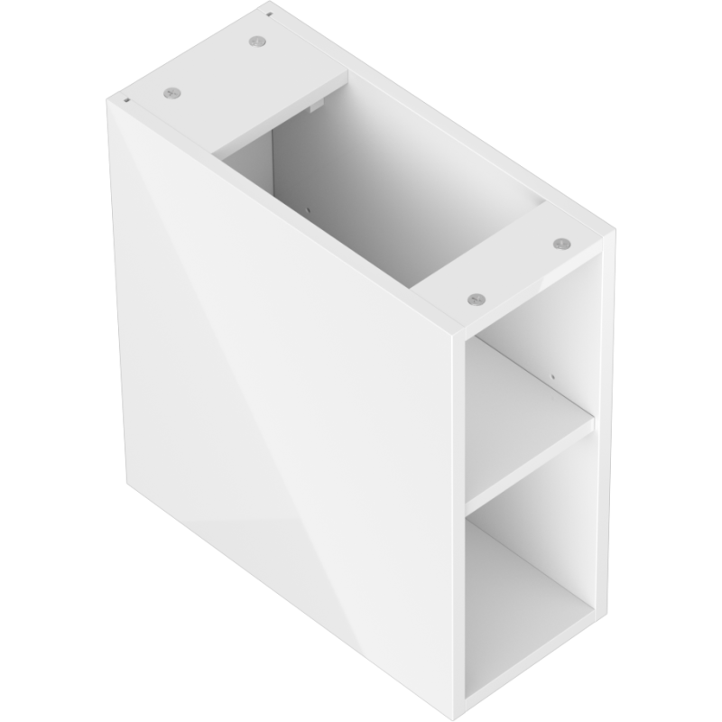 Mexen Box-A armoire ouverte avec étagère 20 cm, blanc brillant - 91AX2-0200-470-0-00