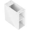 Mexen Box-A armoire ouverte avec étagère 20 cm, blanc brillant - 91AX2-0200-470-0-00