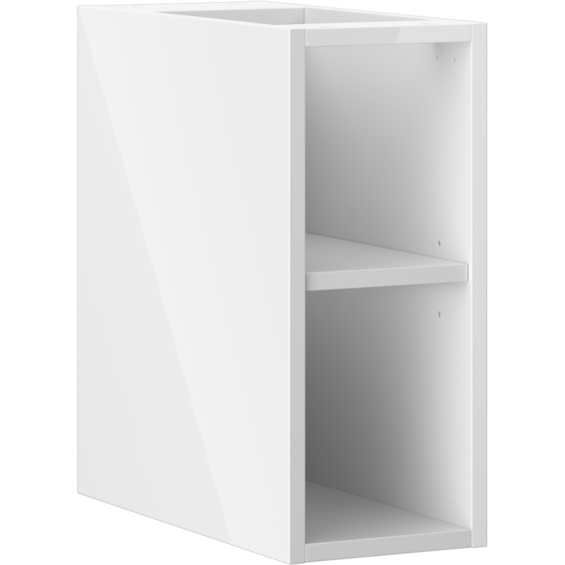 Mexen Box-A armoire ouverte avec étagère 20 cm, blanc brillant - 91AX2-0200-470-0-00